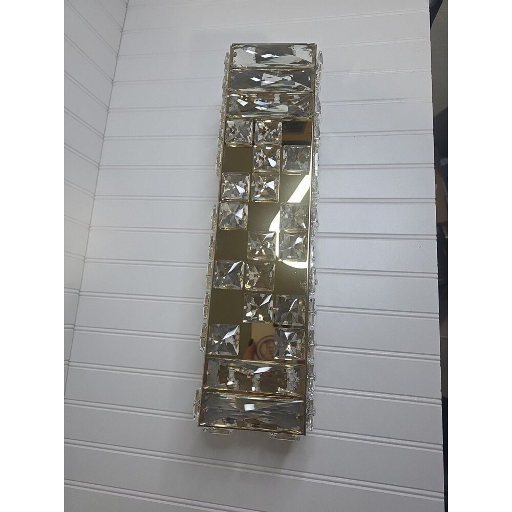 Modern Crystal Wall Sconces, Gold Wall Light Fixtures, Luxury Indoor Wall Lamp